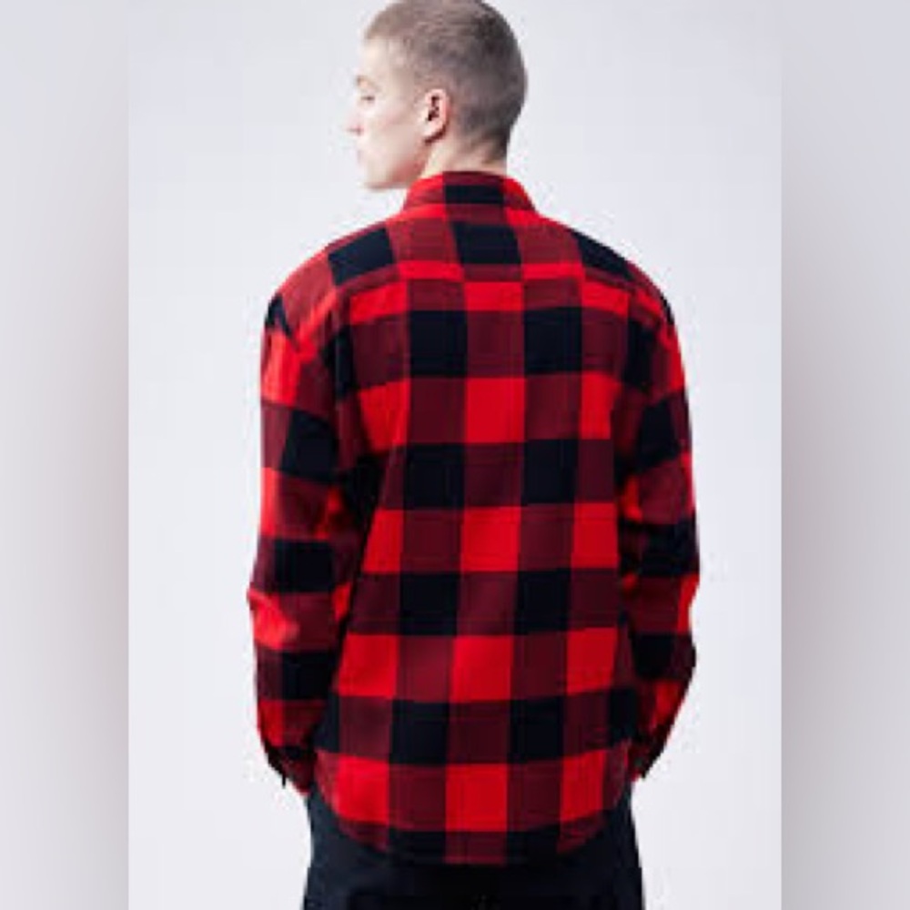 Red and Black Plaid Men's Shirt